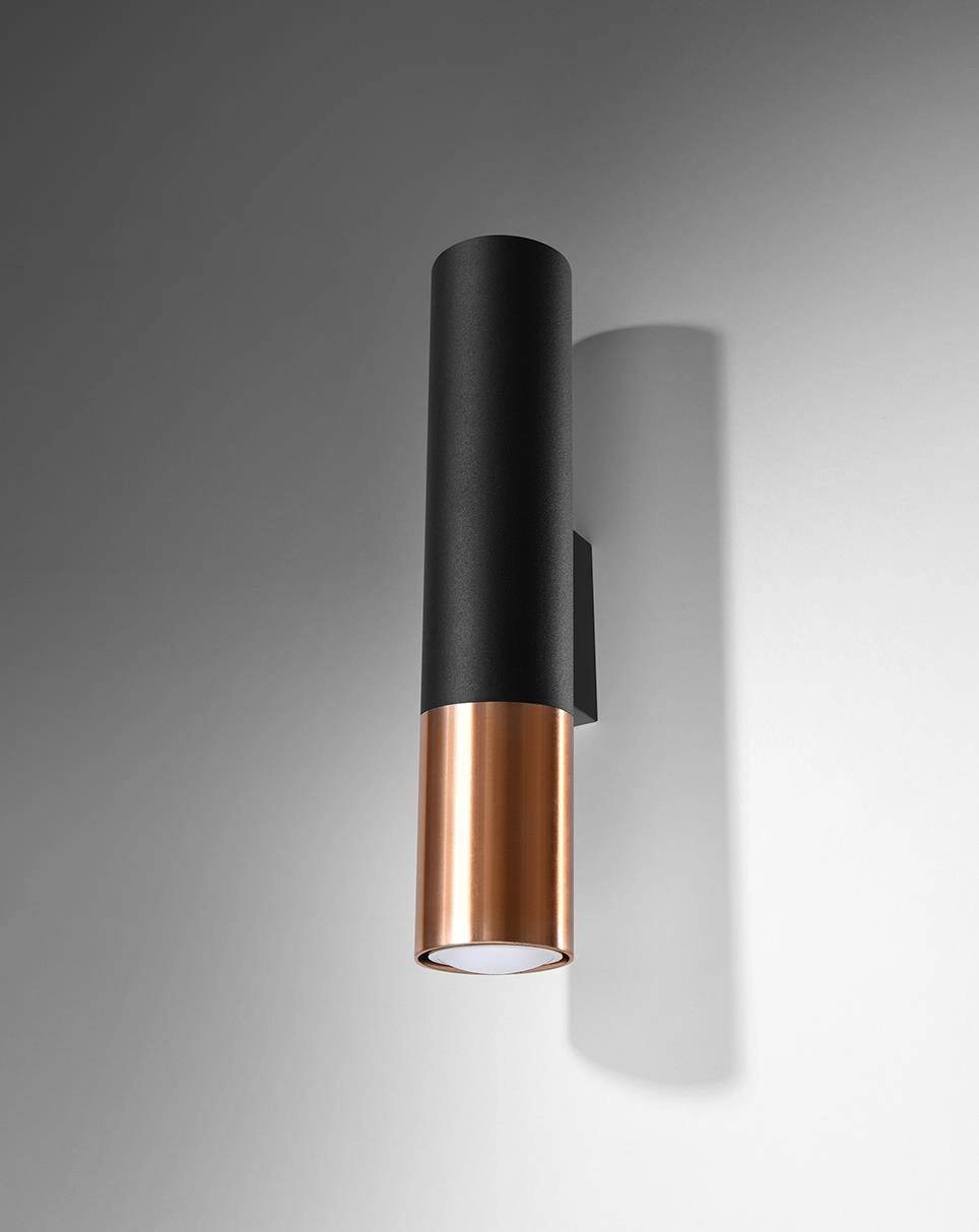 LOOPEZ wall lamp black/copper 5903282731677
