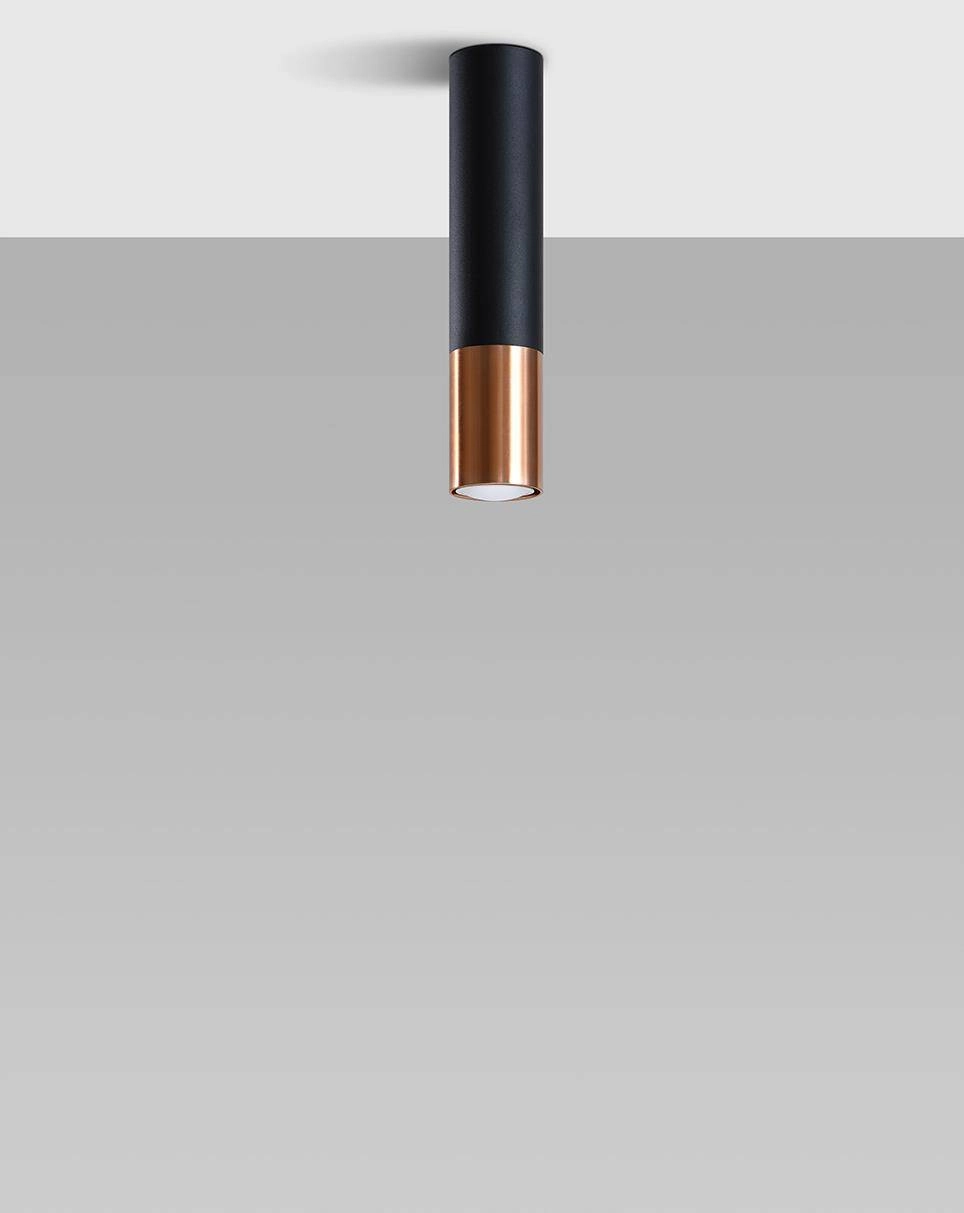 Ceiling lamp LOOPEZ black/copper 5903282731684