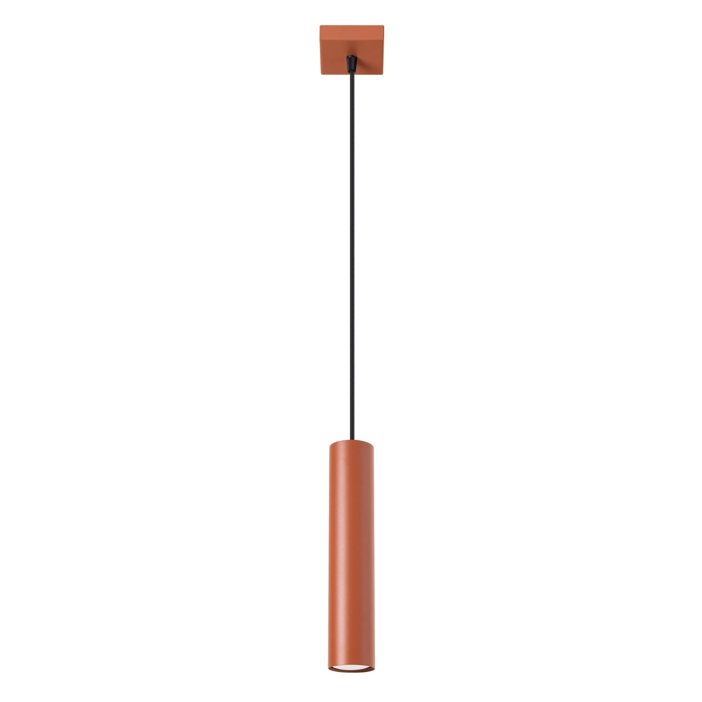 LAGOS 1 hanging lamp ochre red