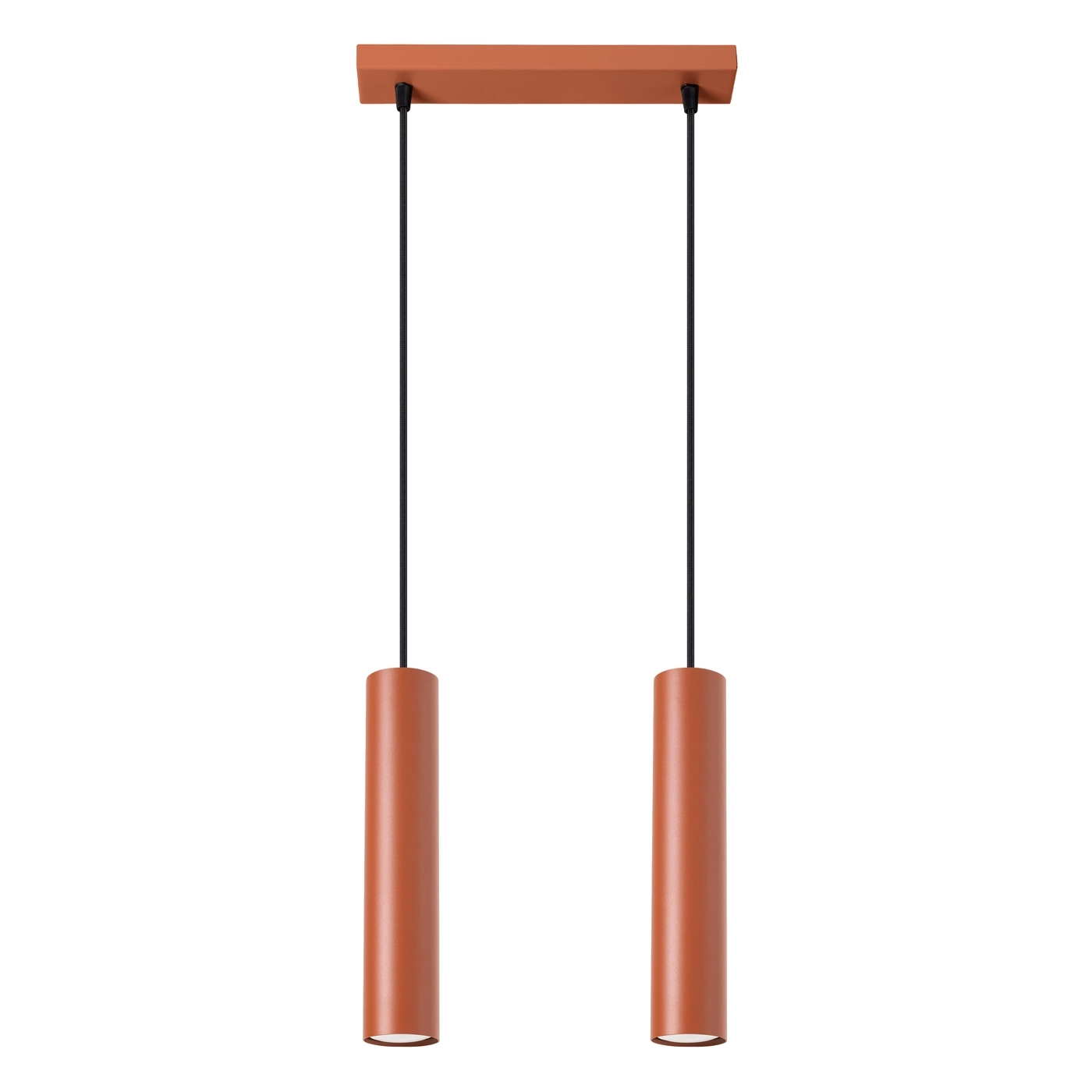 LAGOS 2 hanging lamp ochre red