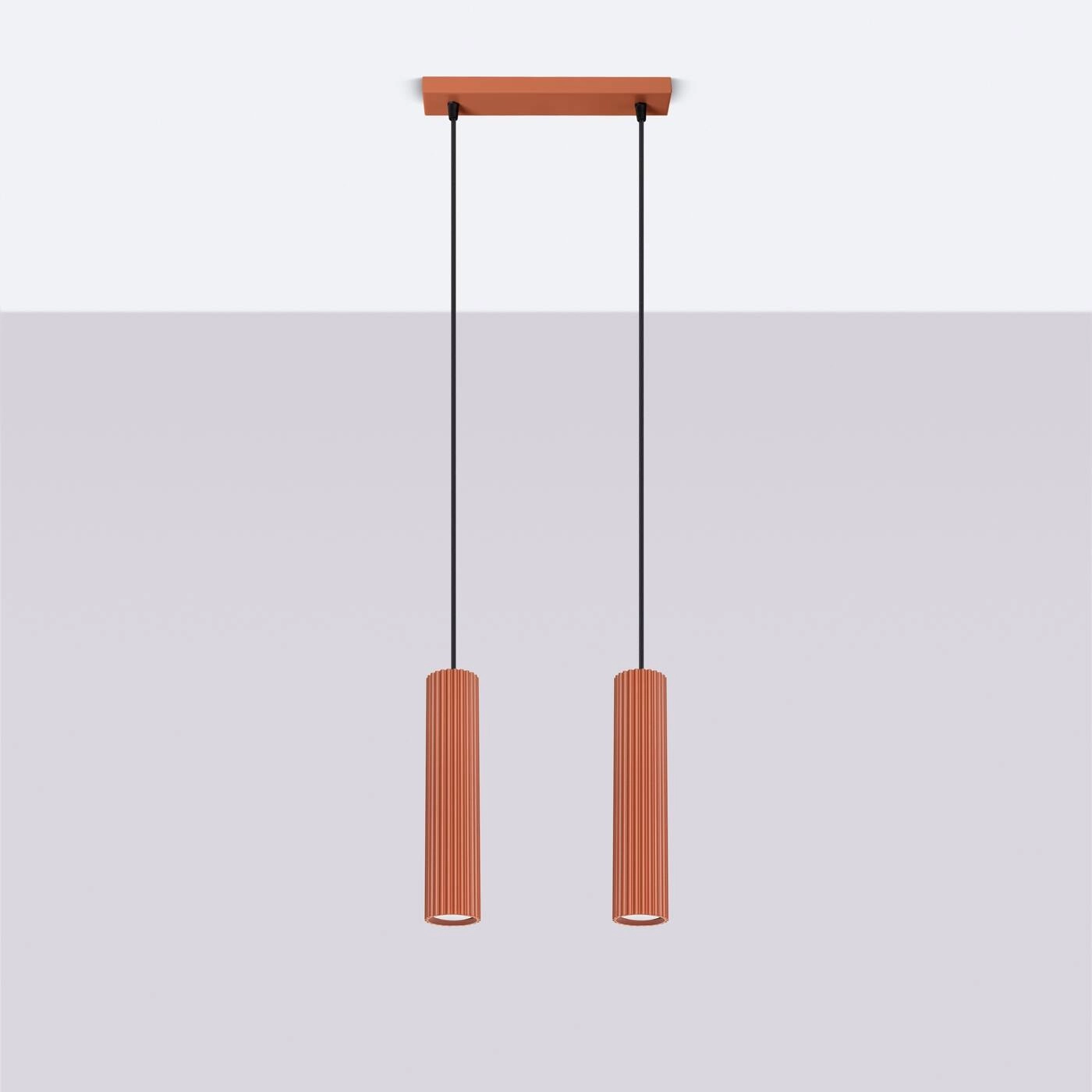 KARBON 2 hanging lamp ochre red
