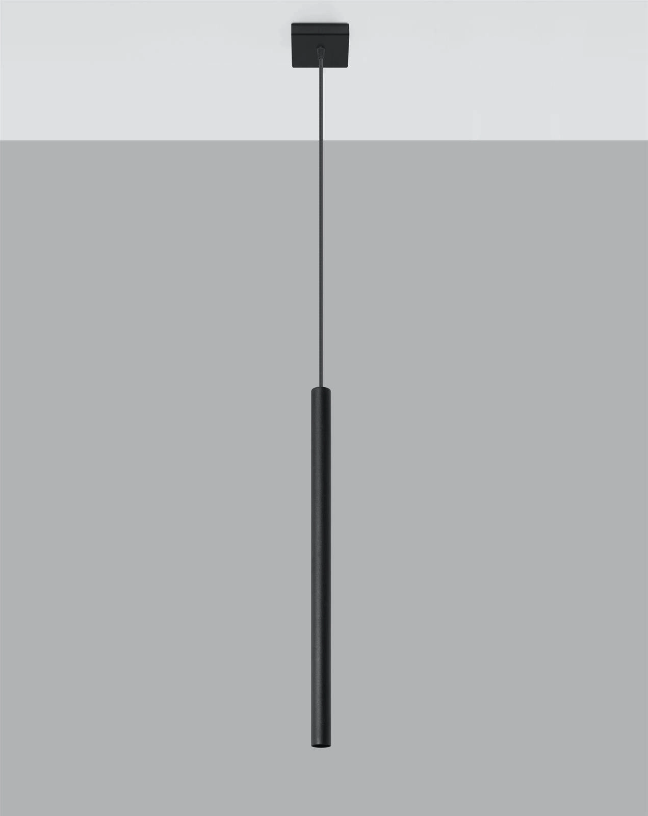 Pendant lamp Sollux Pastelo modern black