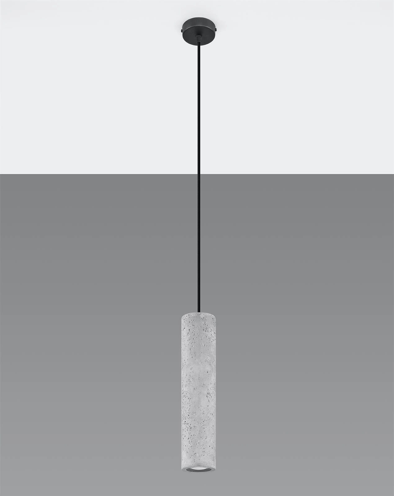 Pendant lamp Sollux LUVO modern black