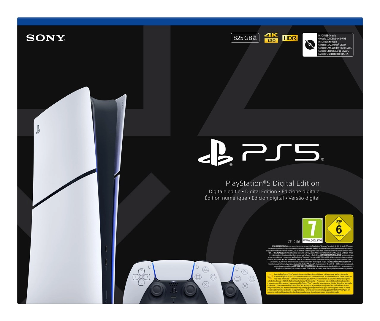 SONY PS5 Digital Edition 825GB console