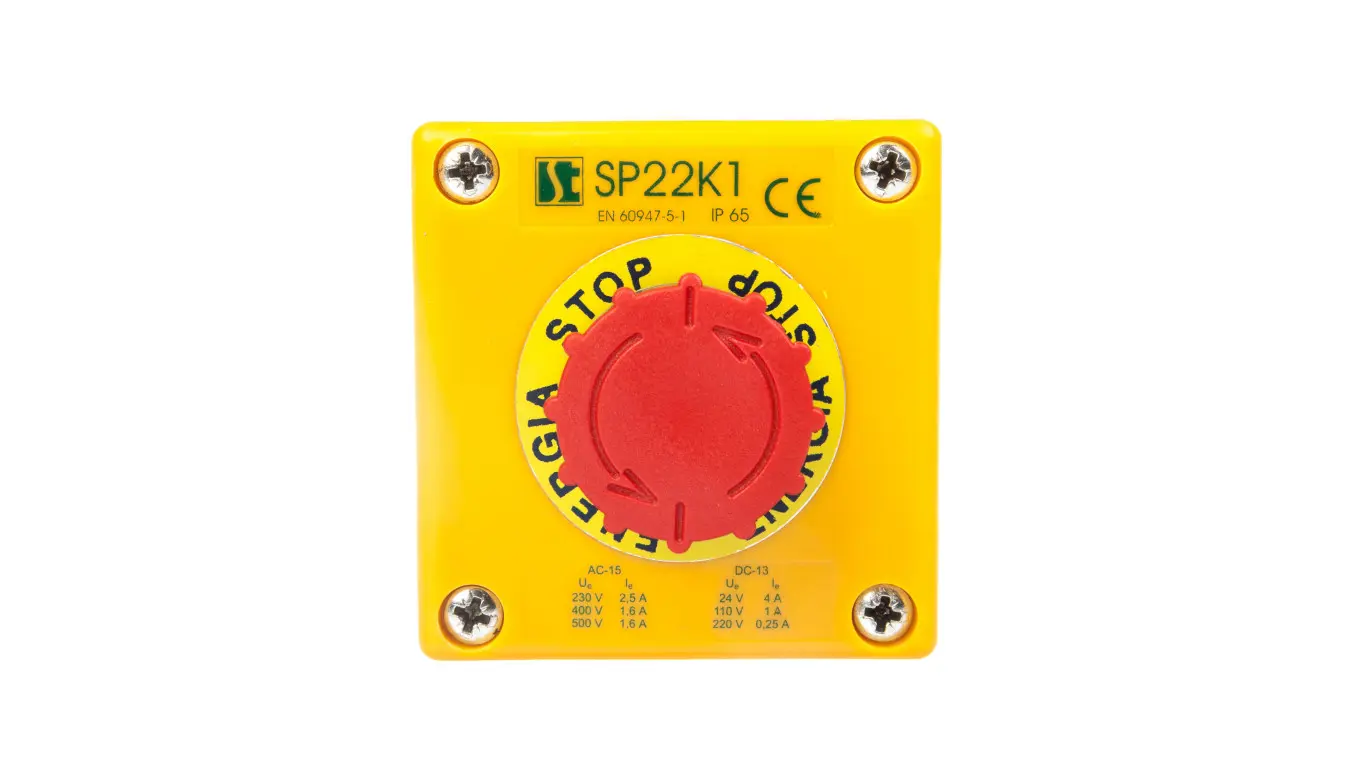 Spamel Cassette with rotary safety button