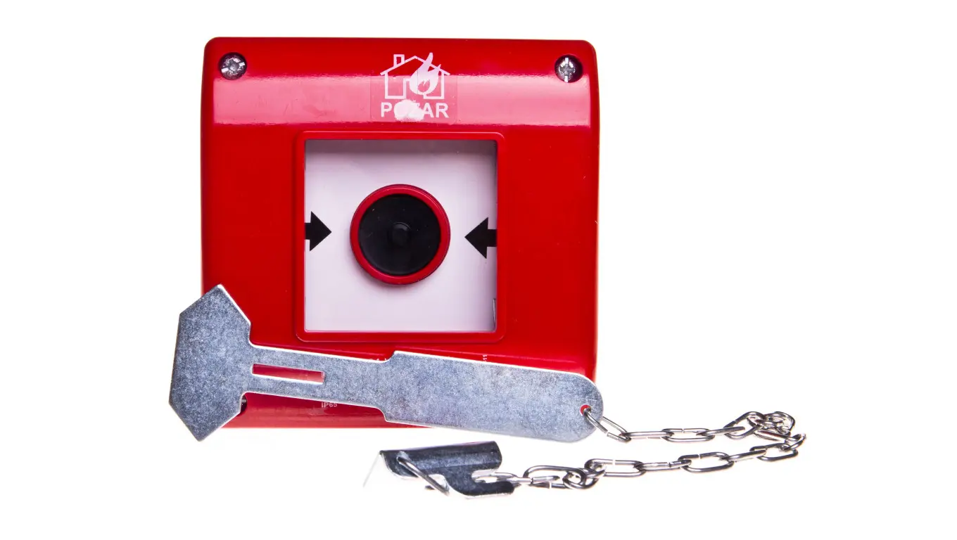 Spamel Surface-mounted fire button 1Z red