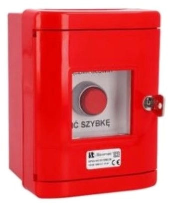 Spamel 2Z red protruding button in