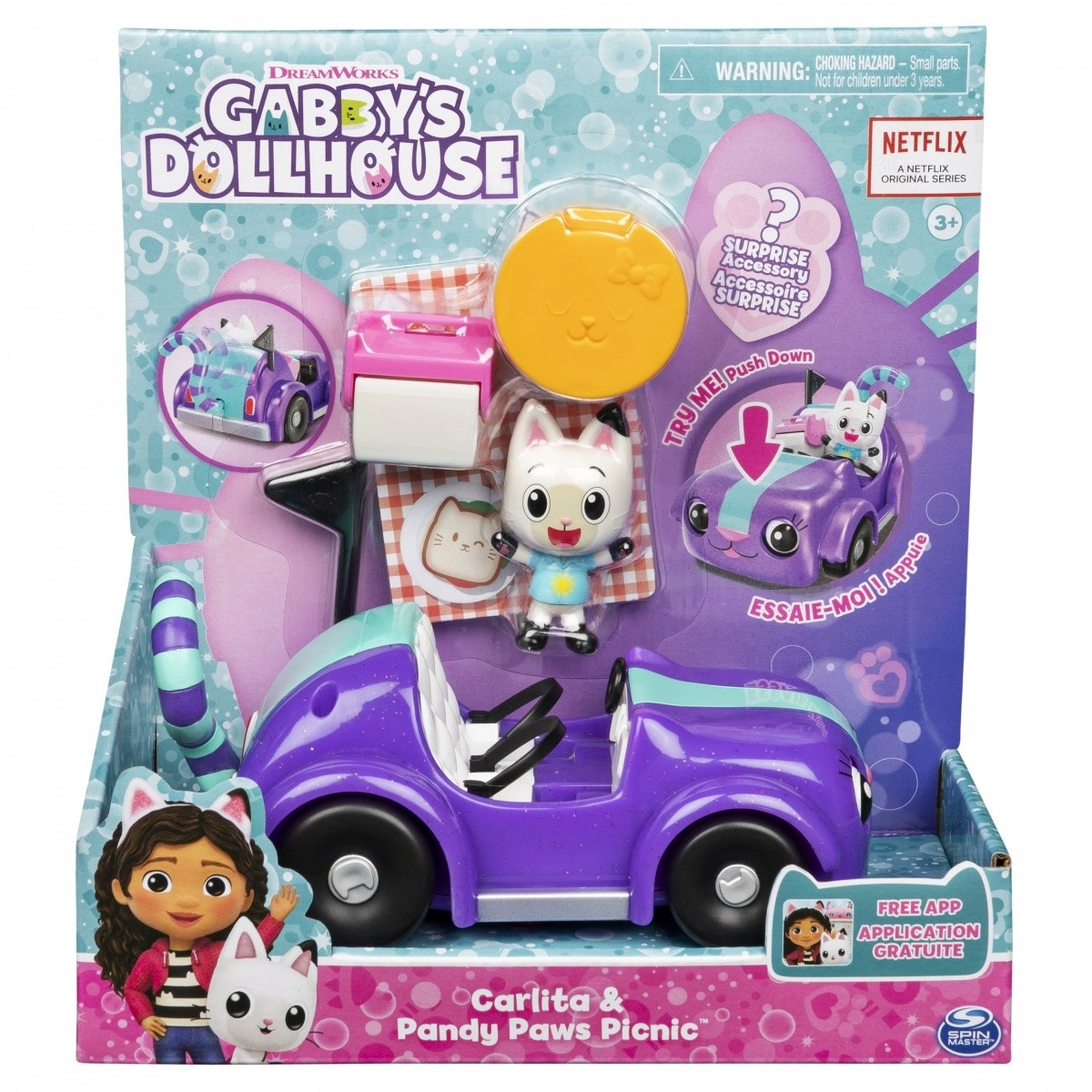 Gabby`s Dollhouse   Carlita Toy Car with