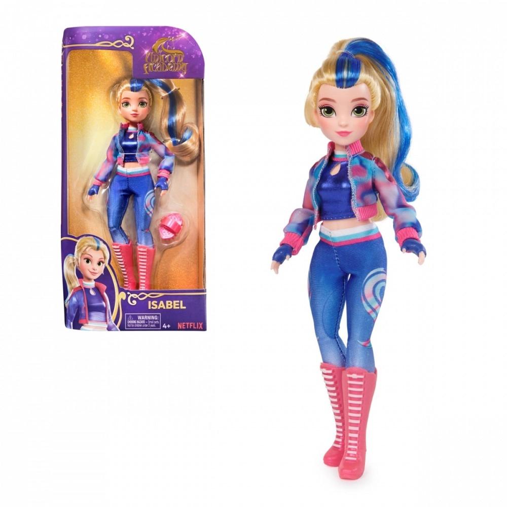 Unicorn Academy Isabel Doll with 5