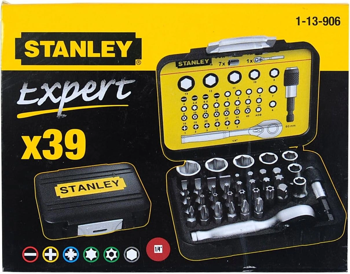 Stanley bit set 1/4 inch 39pcs