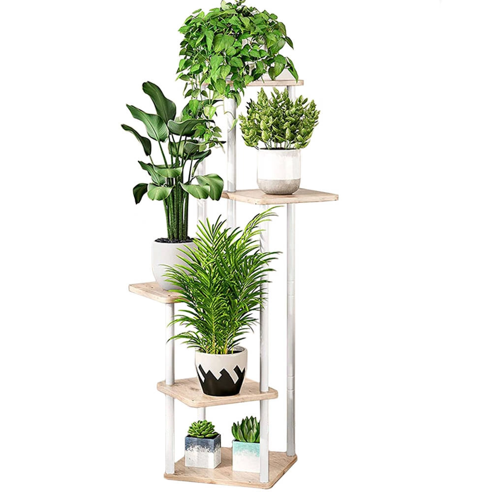 Flowerbed stand metal stand for 5
