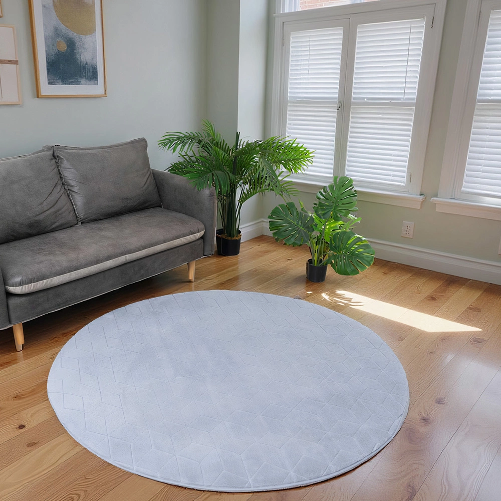 Family Fabrics Rabbit Round Rug 3D