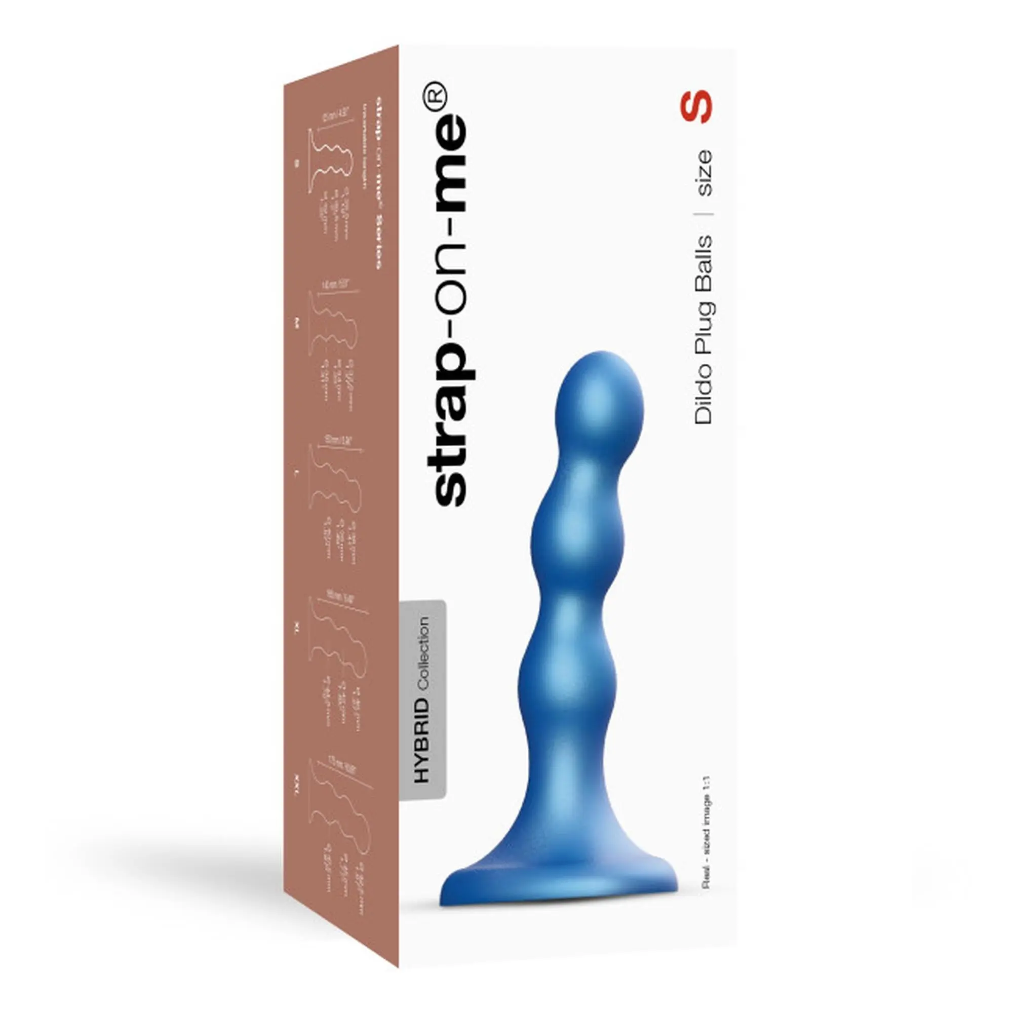 Dildo Metallic Balls Strap-on-me S Silicone
