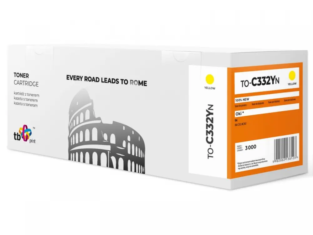 !Toner do OKI C332TO-C332YN YE