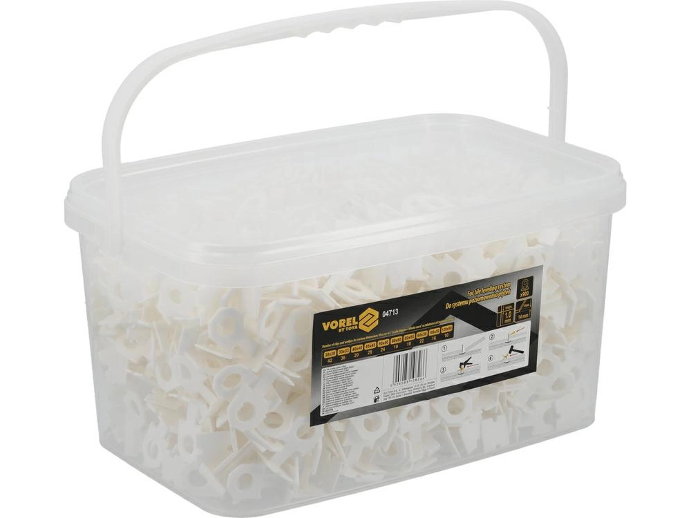 VOREL LEVELING CLIP 1mm 900pcs 5906083108266