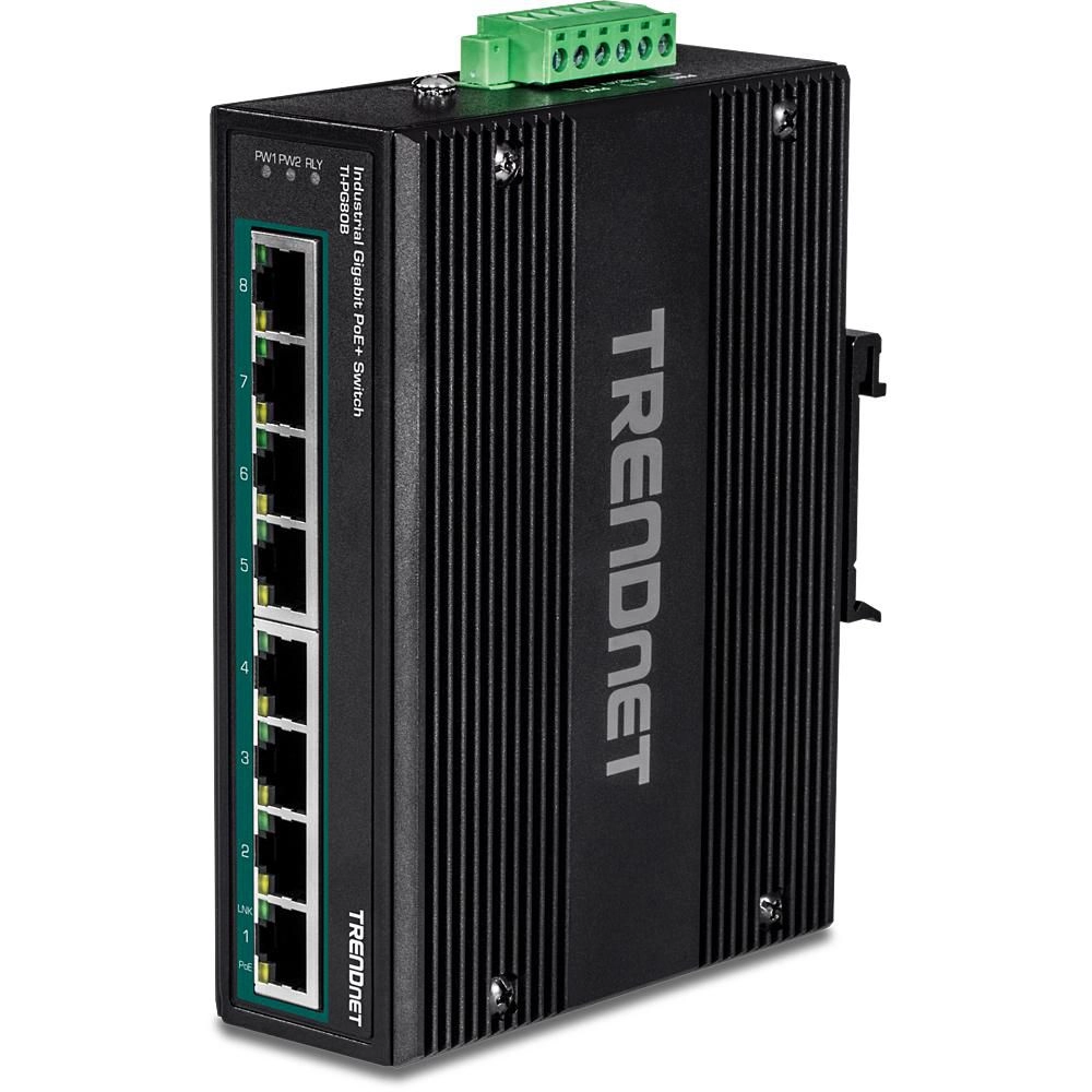 TRENDnet TI-PG80B 8-Port PoE+ Switch Industrial