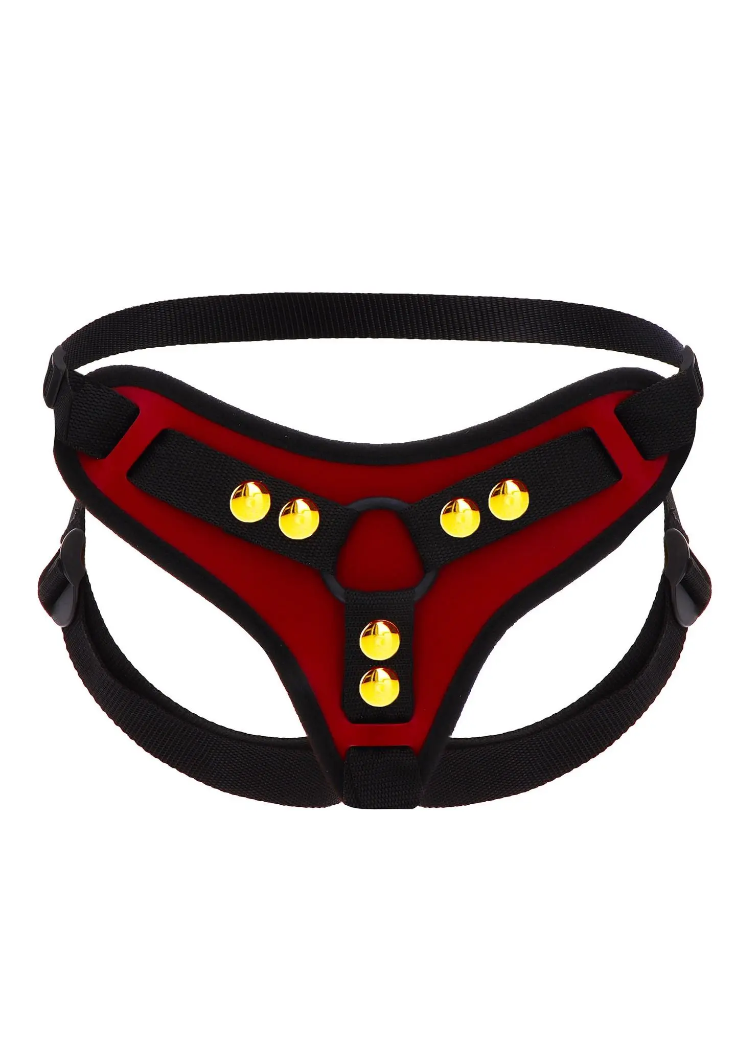 Black Strapon Harness on Adjustable Harness