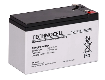 Technocell TCL 9-12 Battery 9Ah/12V narrow