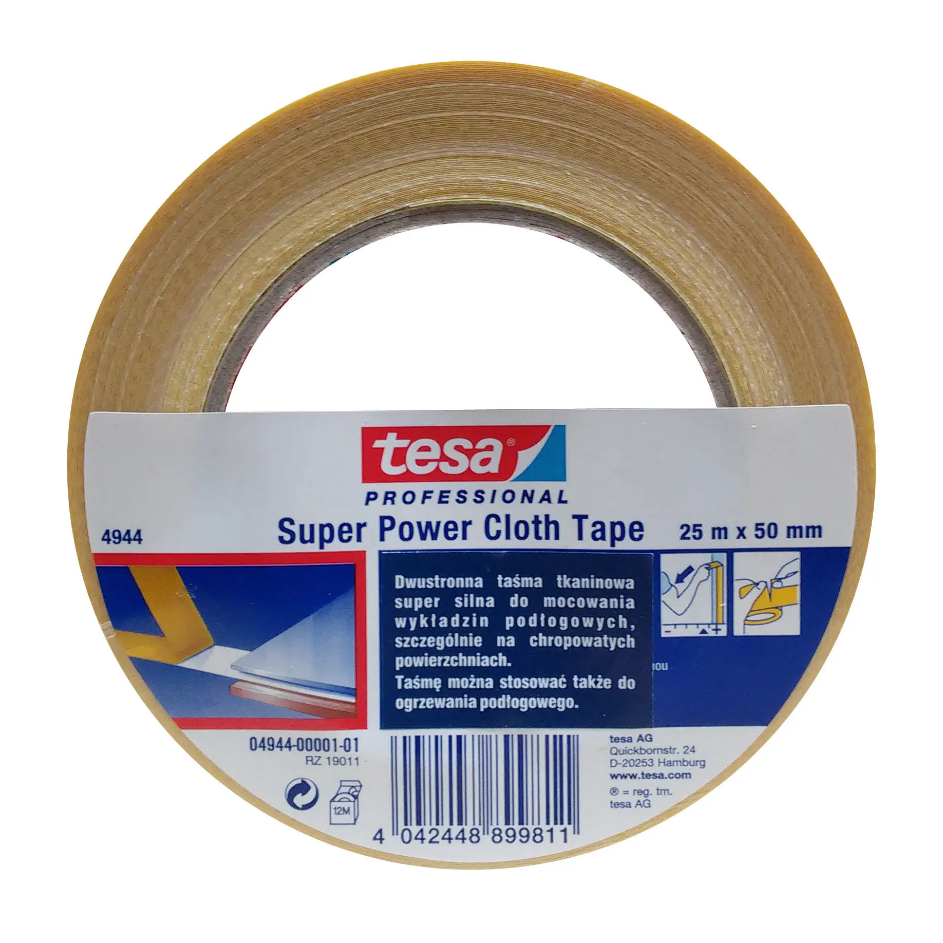 Tesa Double-sided fabric tape for carpets