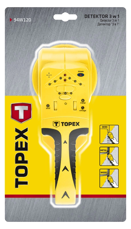 Topex Detector for detecting wood and