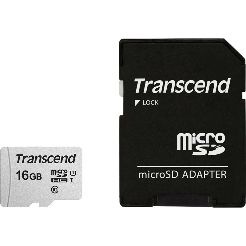 Transcend microSDHC 300S-A 16GB Class 10