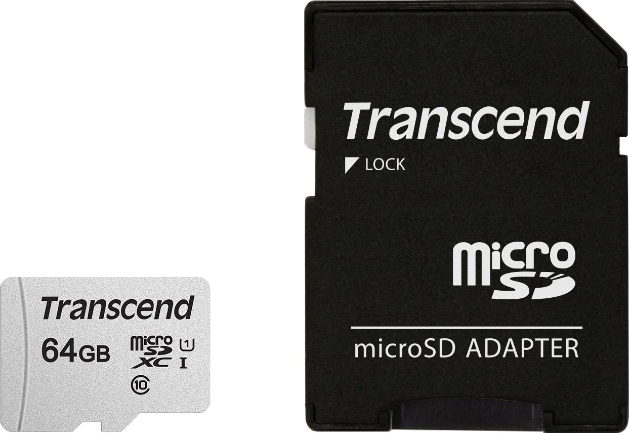 Transcend microSDXC 300S-A 64GB Class 10