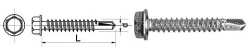 PGB Self-drilling screw with hexagonal head
