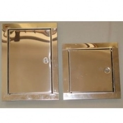 Drzwiczki kominowe nierdzewne 155x205mm średnie DK