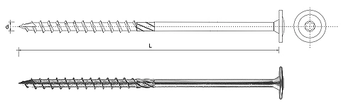 SELF-TAPPING SCREW WITH COLLAR FOR TORX