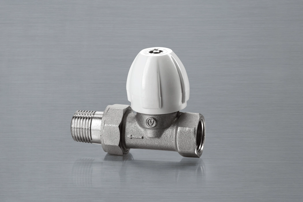 STRAIGHT RADIATOR VALVE PS NICKEL 3/4