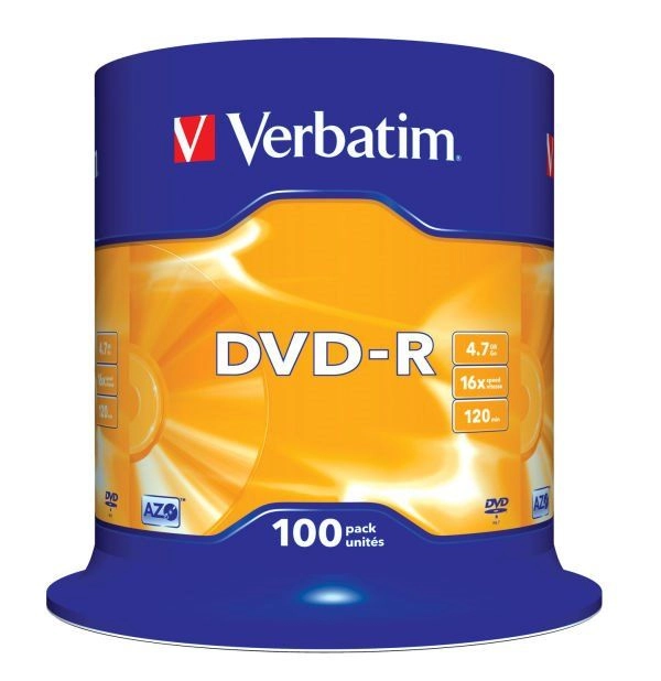 Verbatim DVD-R Matt Silver 4.7