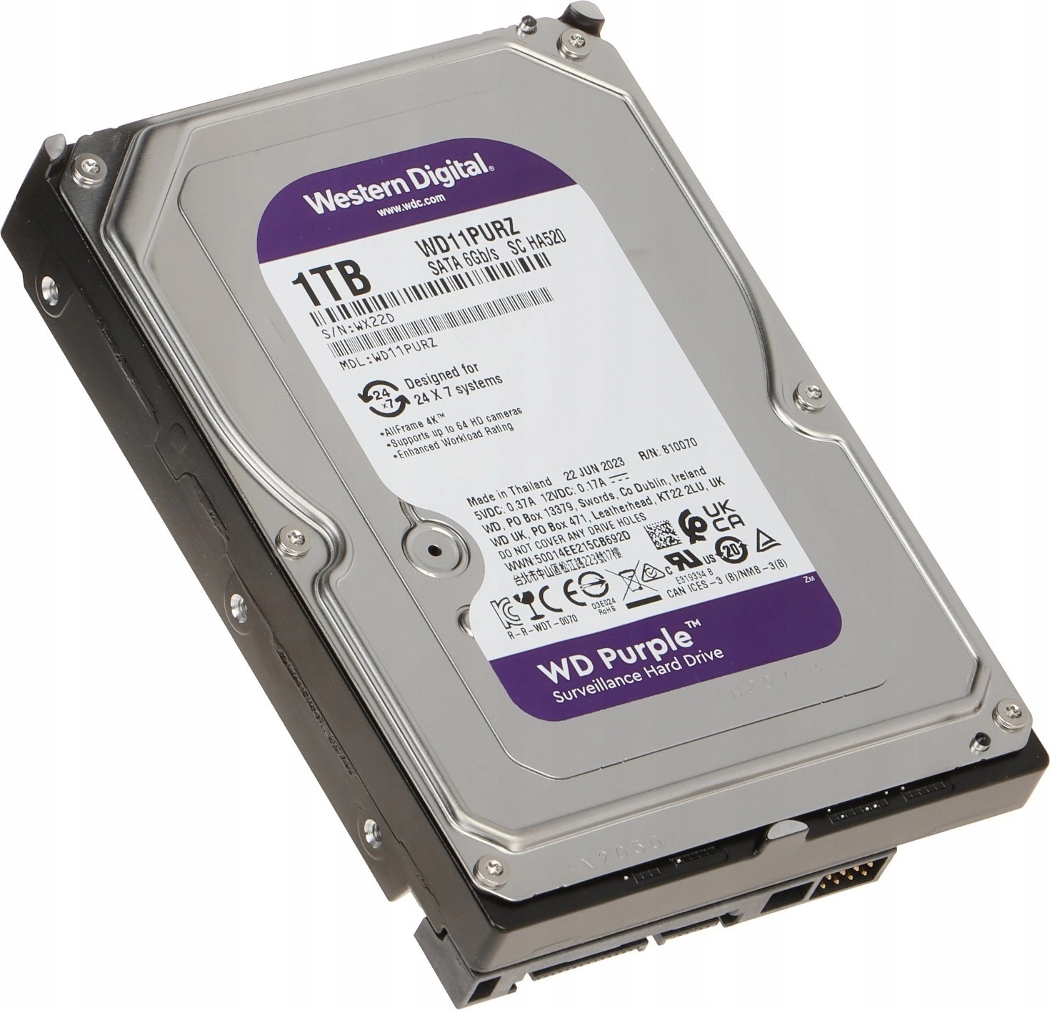 WD DISK FOR DVR HDD-WD11PURZ 1TB