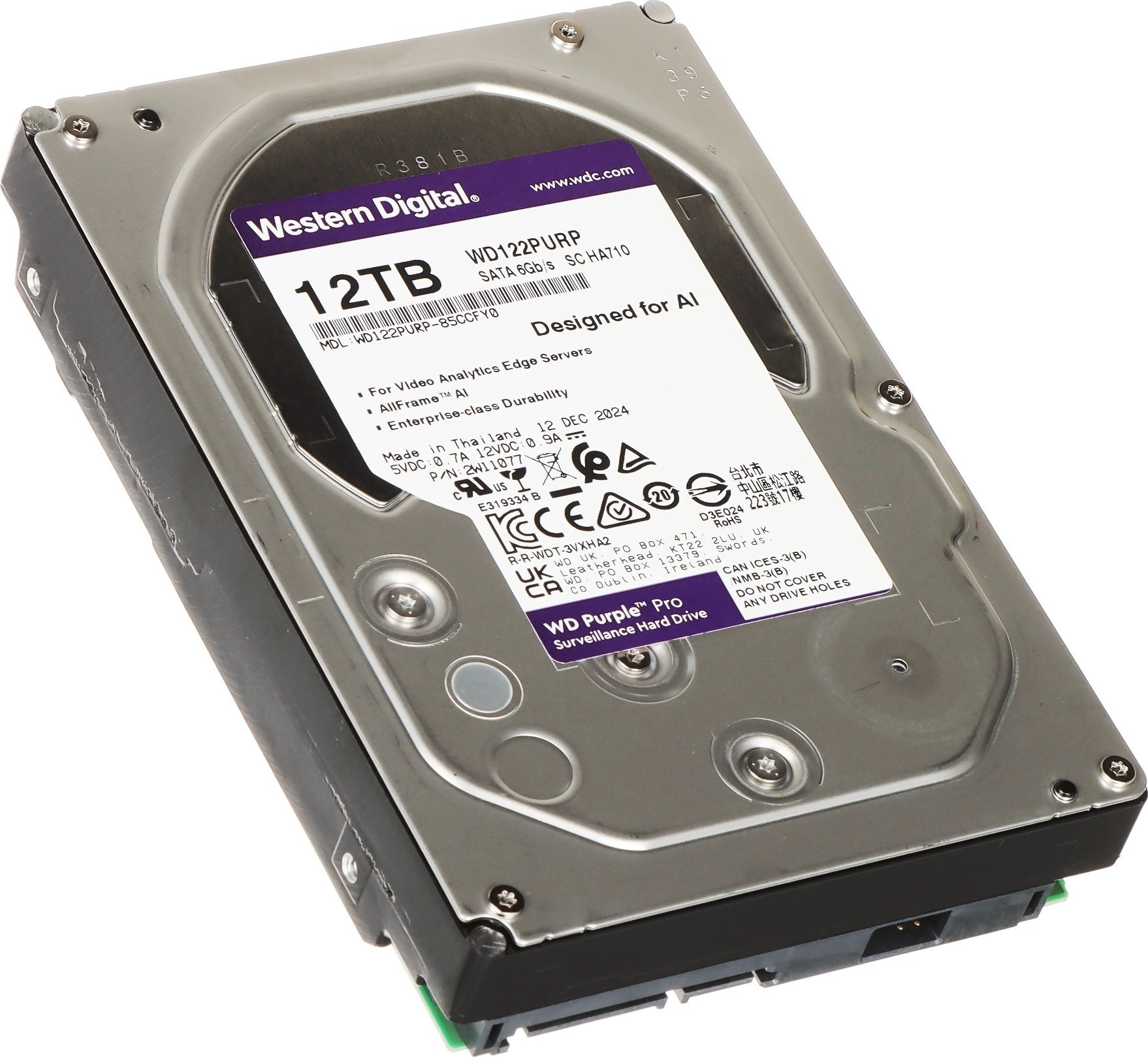 WD Purple Pro 12TB Server Drive