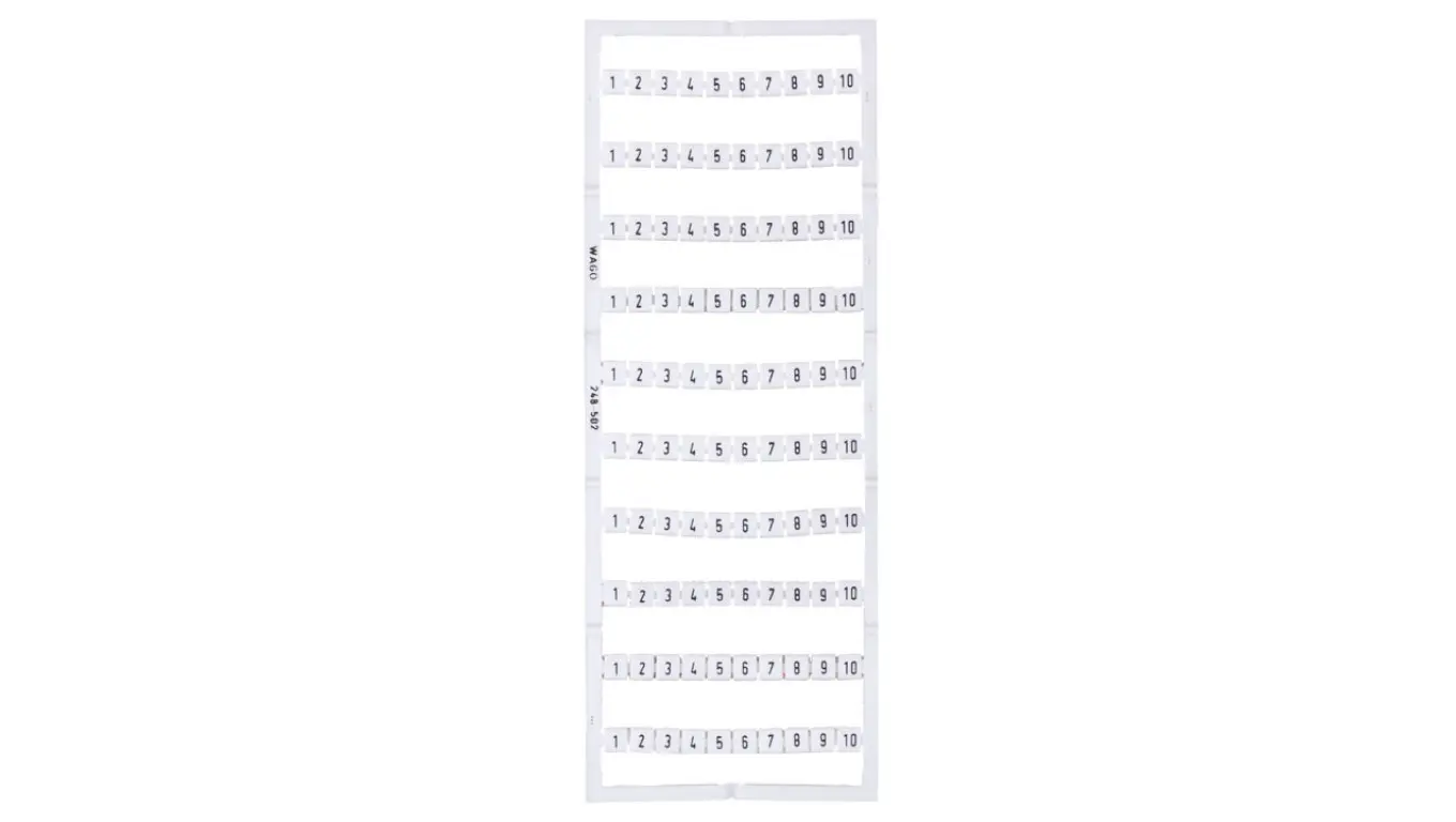 Mini-WSB markers 10x 1-10 white 248-502