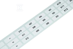 9.5x25mm polyester self-adhesive label white