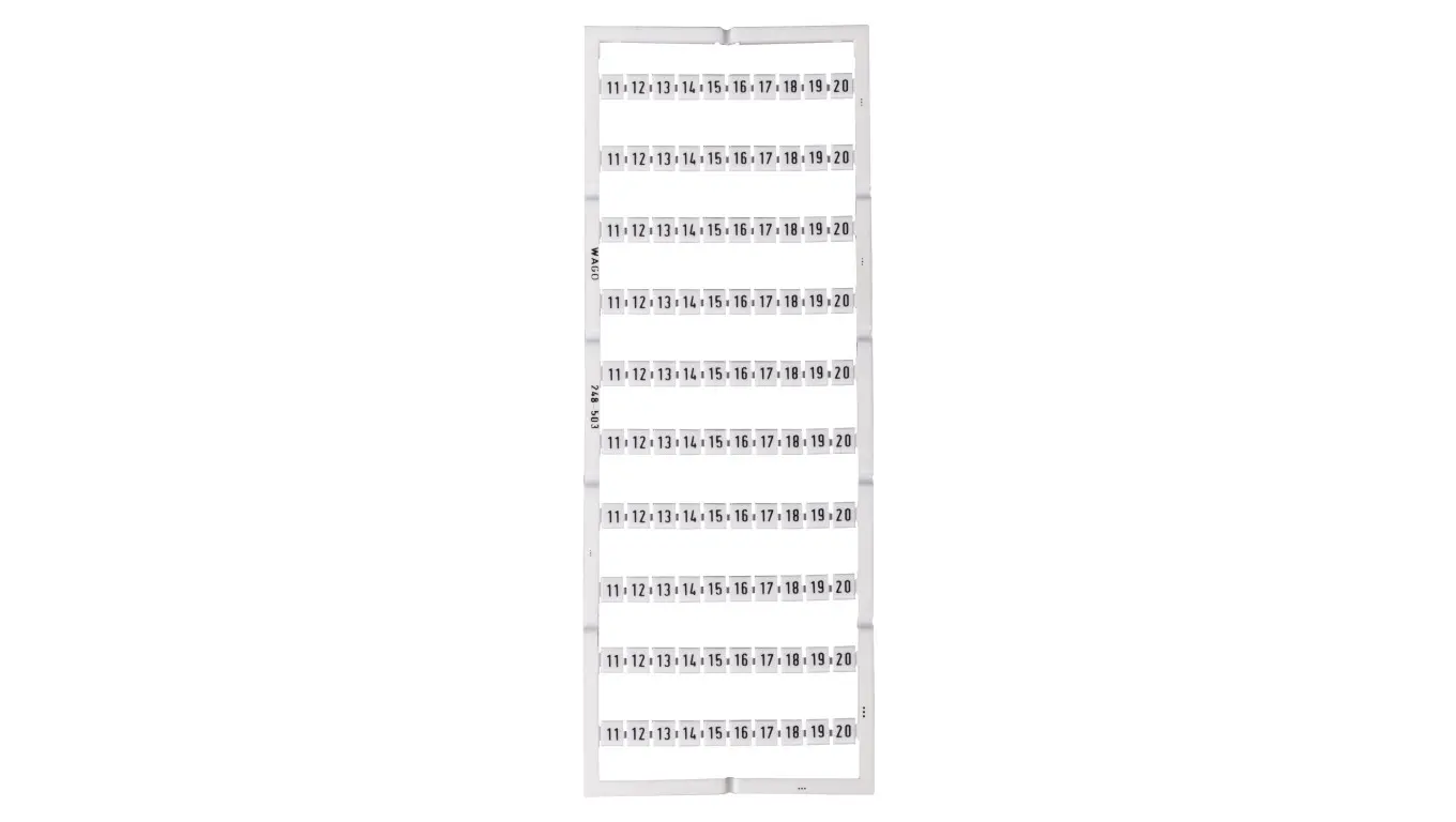 Mini-WSB markers 10x 11-20 white 248-503