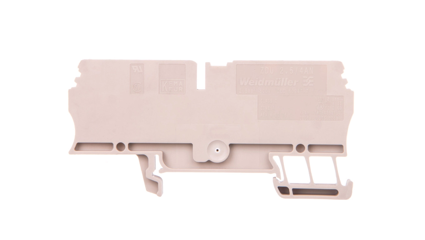 Weidmüller ZDU 2.5/4AN feed-through terminal