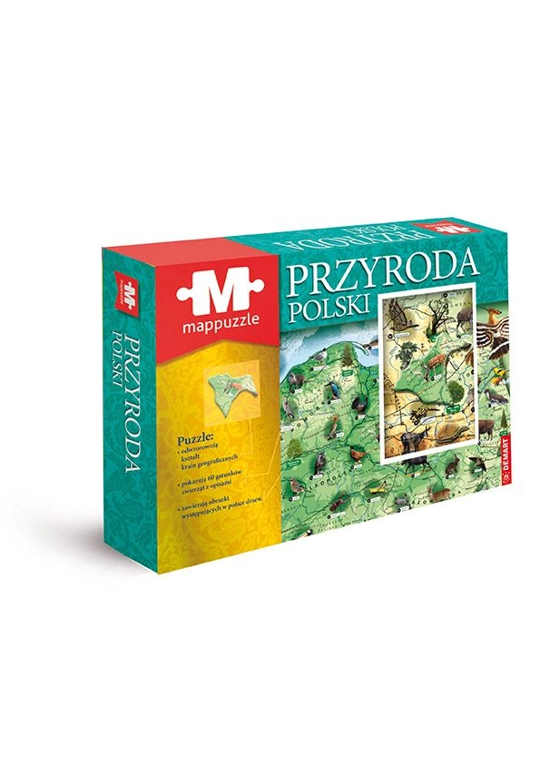 Mappuzzle - Zwierzęta Polski 595814 9788379127153