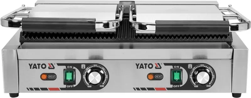 YATO PODWÓJNY GRILL KONTAKTOWY RYFLOWANY 58cm