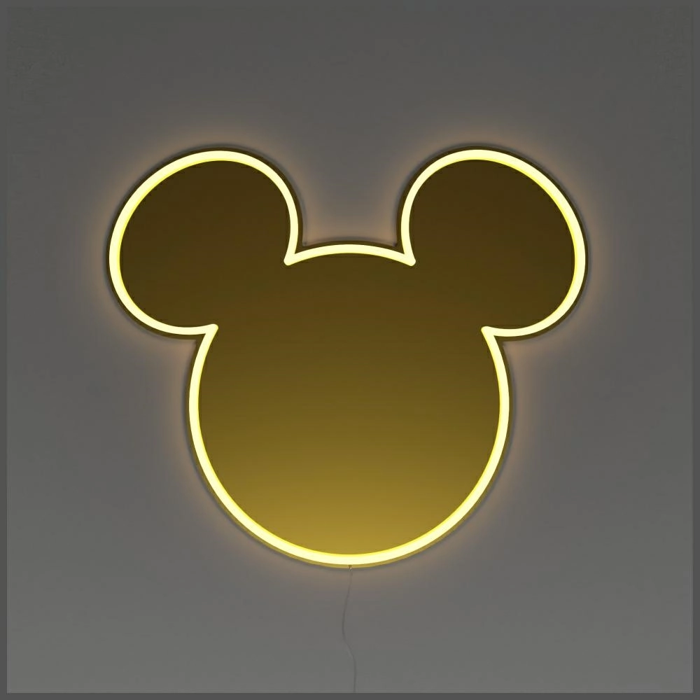 Neon Yellowpop Disney Mickey Mirror      złoty