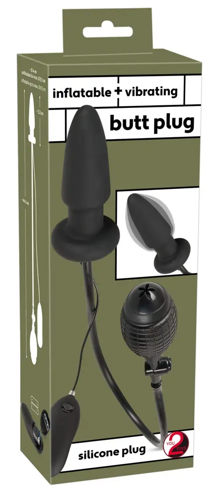 Inflatable vibrating butt plug 4024144609154 42-05964340000