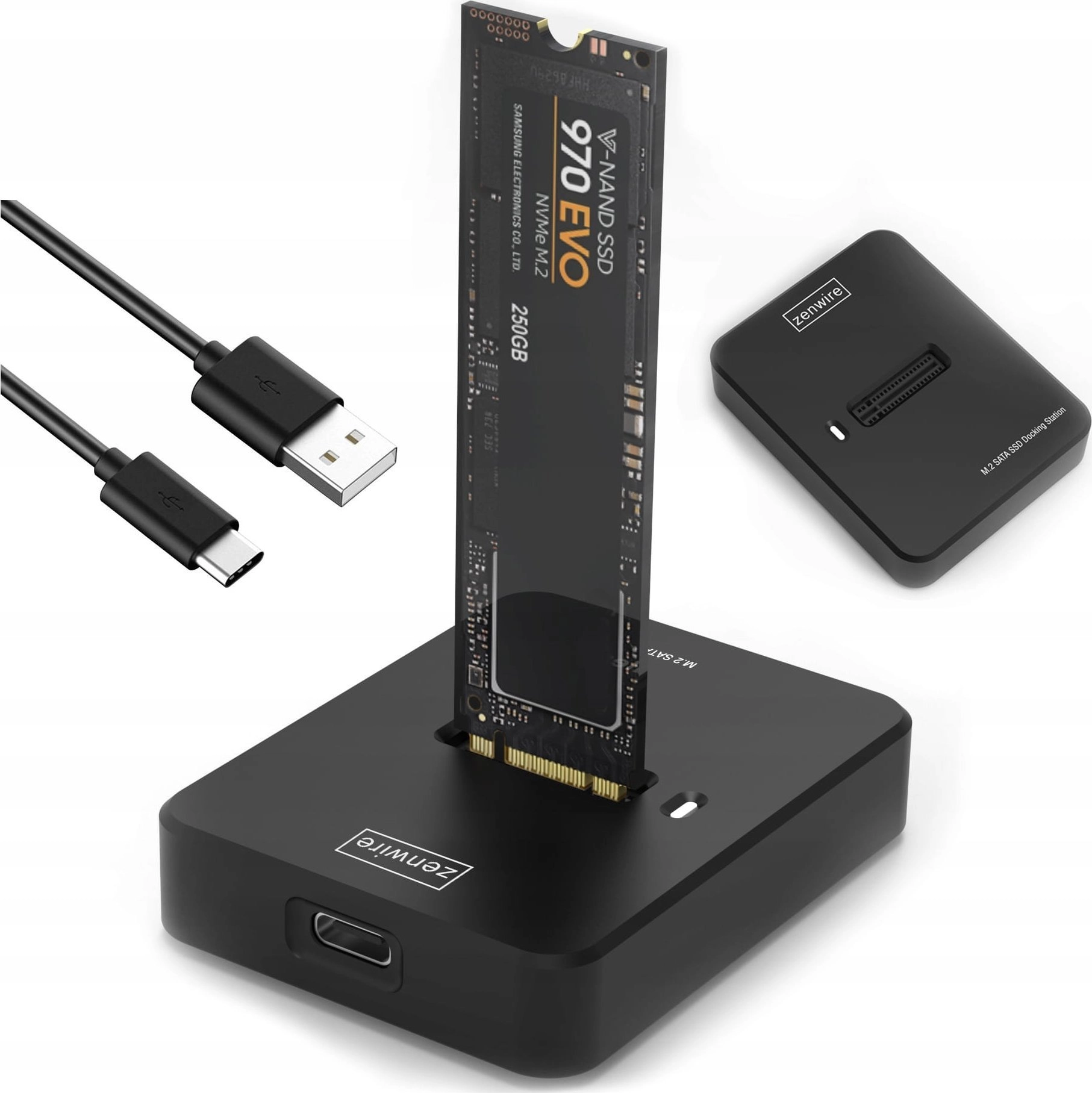 Zenwire SSD adapter M2 NVME/SATA case