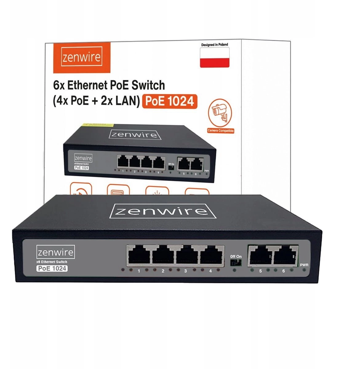 Switch Power Supply POE LAN Splitter