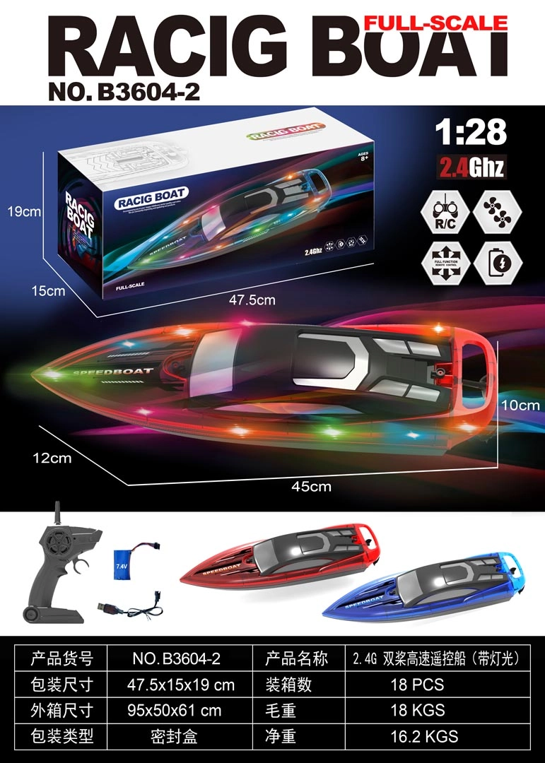 RoGer R/C Radio-controlled High-Speed Racing Boat