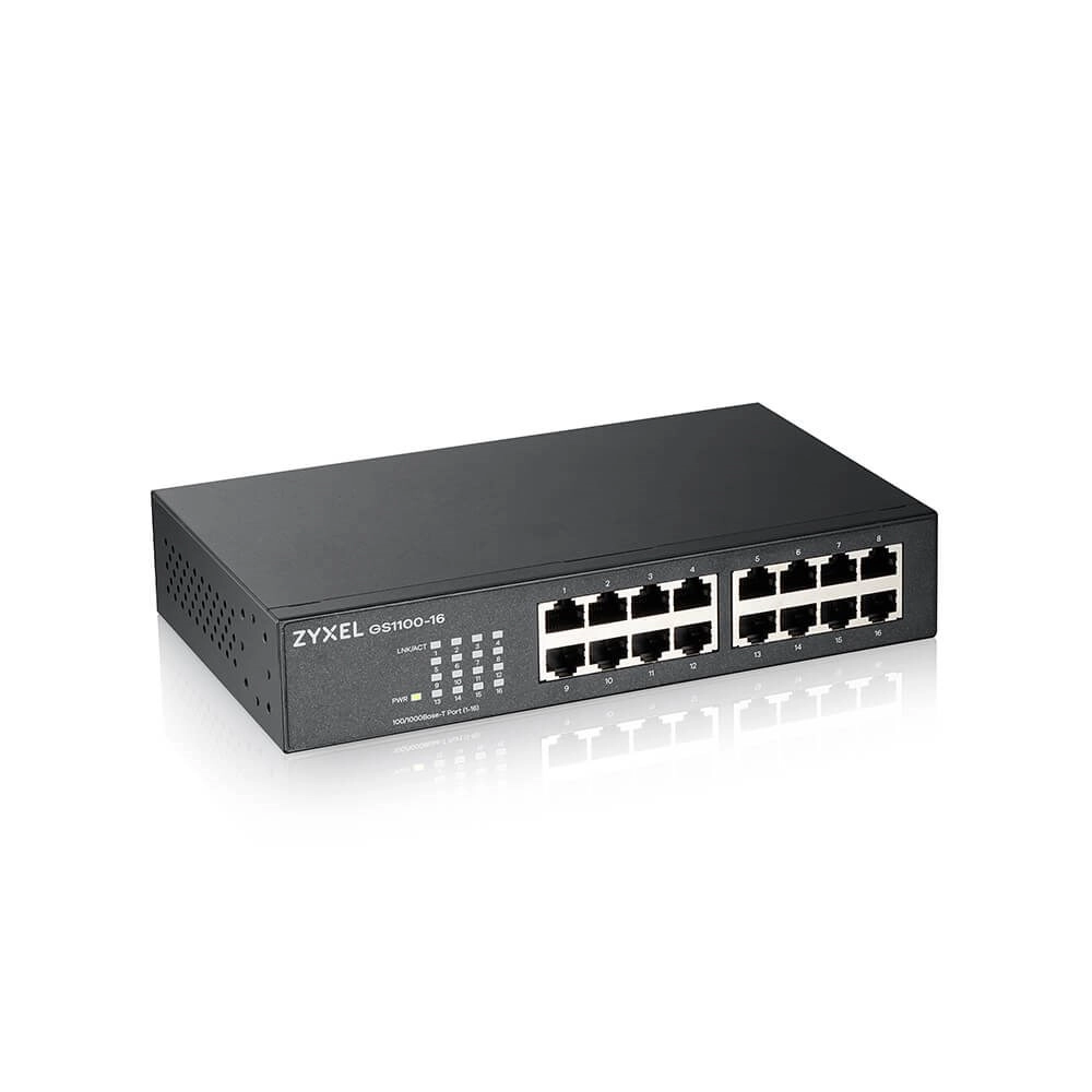 Zyxel GS1100-16 16-Port Gigabit Unmanaged Switch