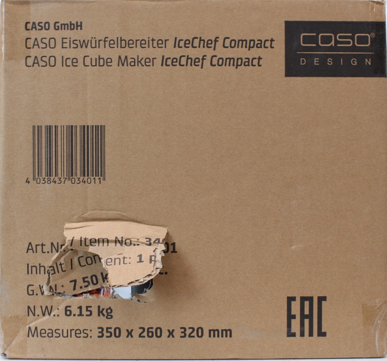 SALE OUT. Caso Ice Cube Machine