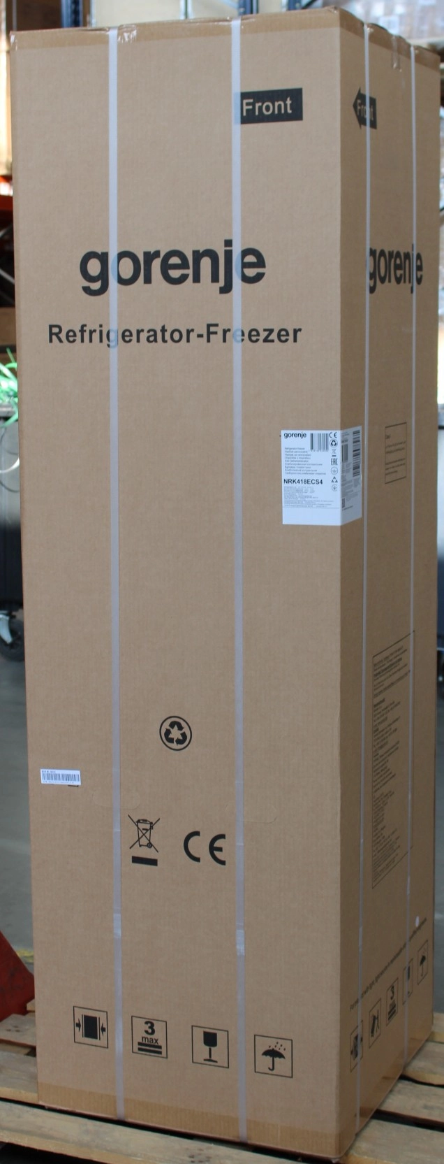 SALE OUT. Gorenje Refrigerator/freezer NRK418ECS4 Freestanding
