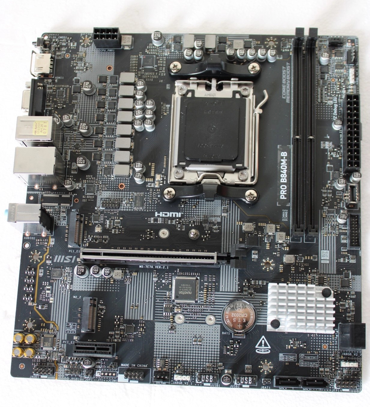 SALE OUT. MSI PRO B840M-B  Processor