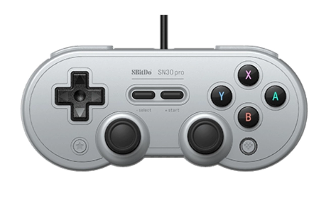 8Bitdo SN30 Pro USB pelēks spēļu pults Nintendo Switch, PC