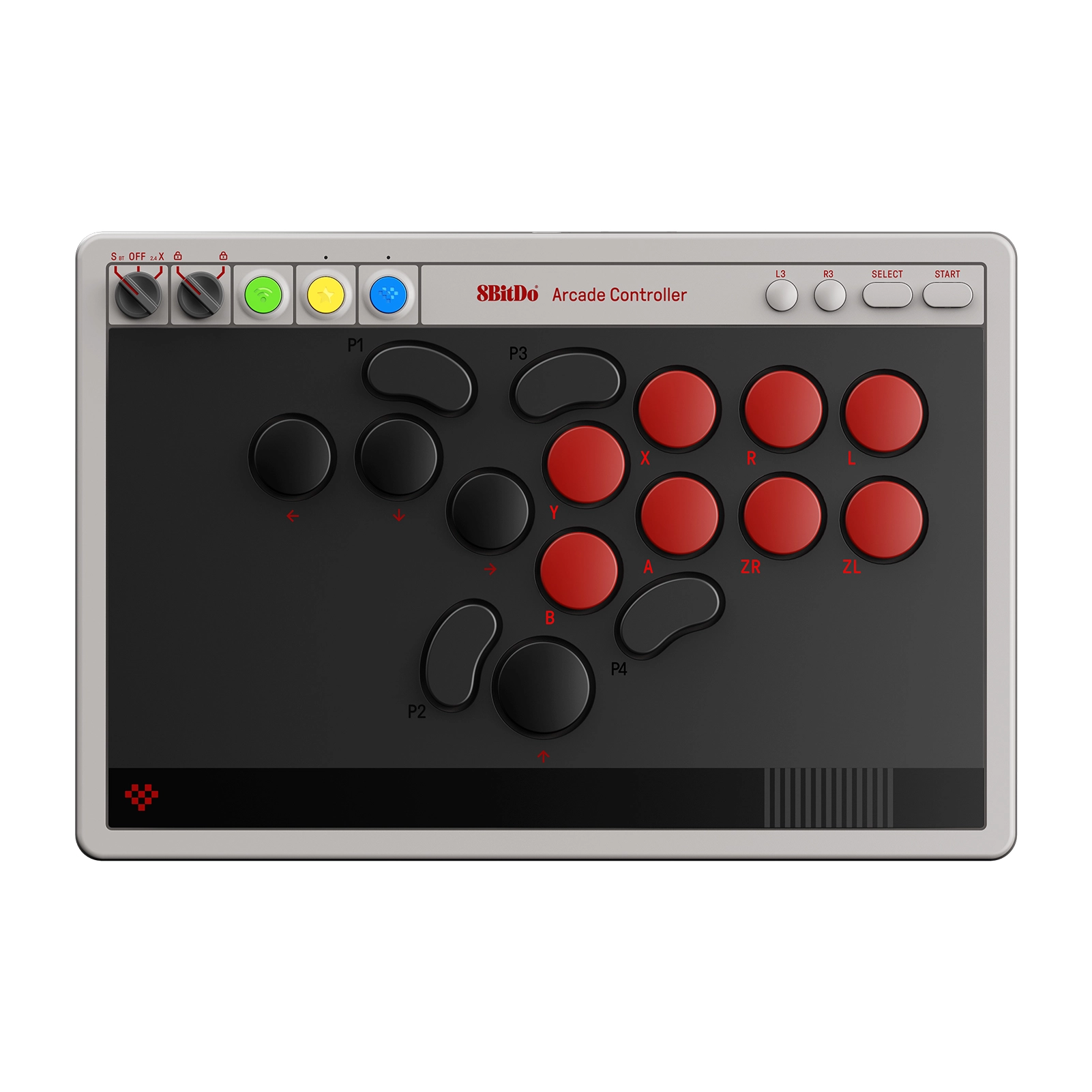 8BitDo Arcade Controller PC/Switch  harmaa RET00620